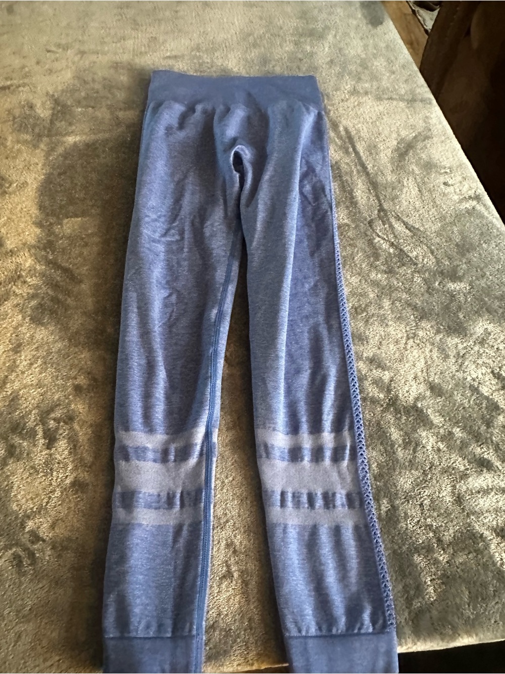BuffBunny Heather Blue Seamless Leggings